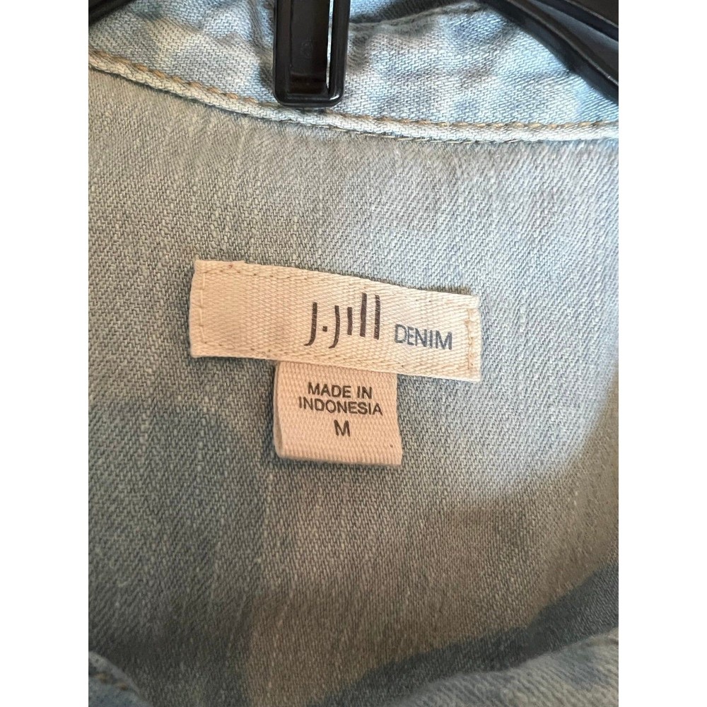 J. Jill Denim light wash denim tunic size M - Picture 3 of 5